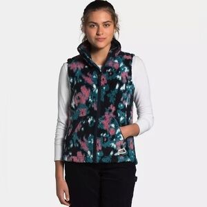 The North Face Campshire Vest 2.0 Mallard Blue Abstract Zip Up Size Small